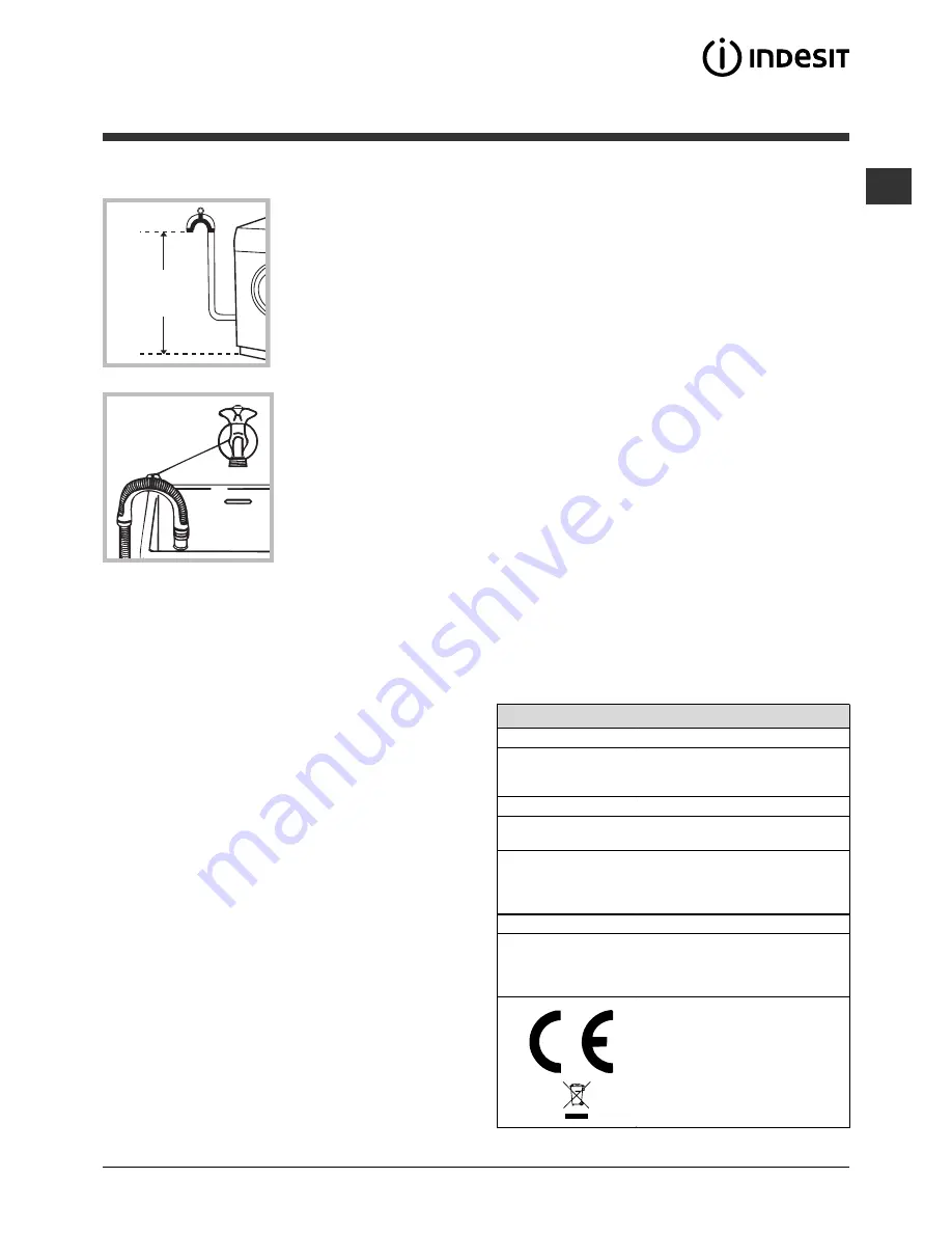 Indesit PWE 7125 S Скачать руководство пользователя страница 3