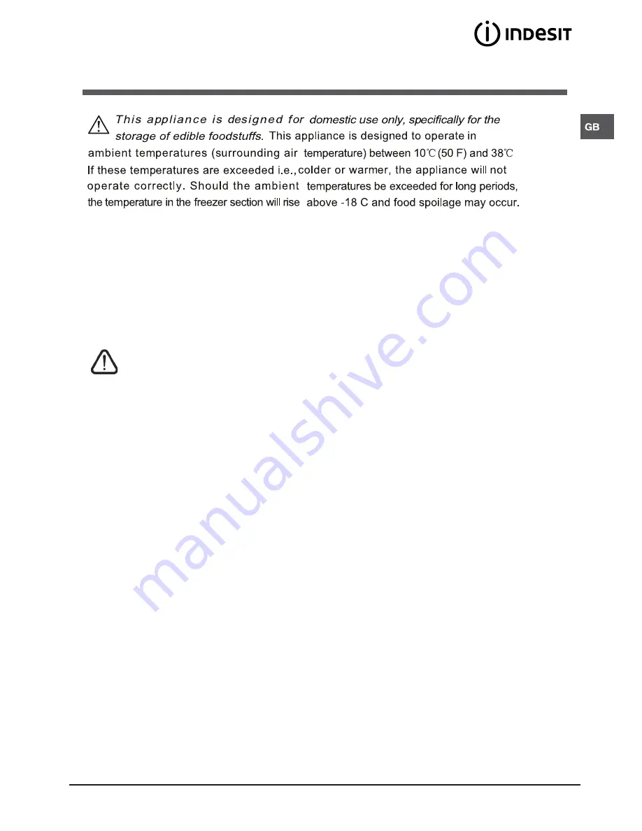 Indesit TLAA 10 Operating Instructions Manual Download Page 8