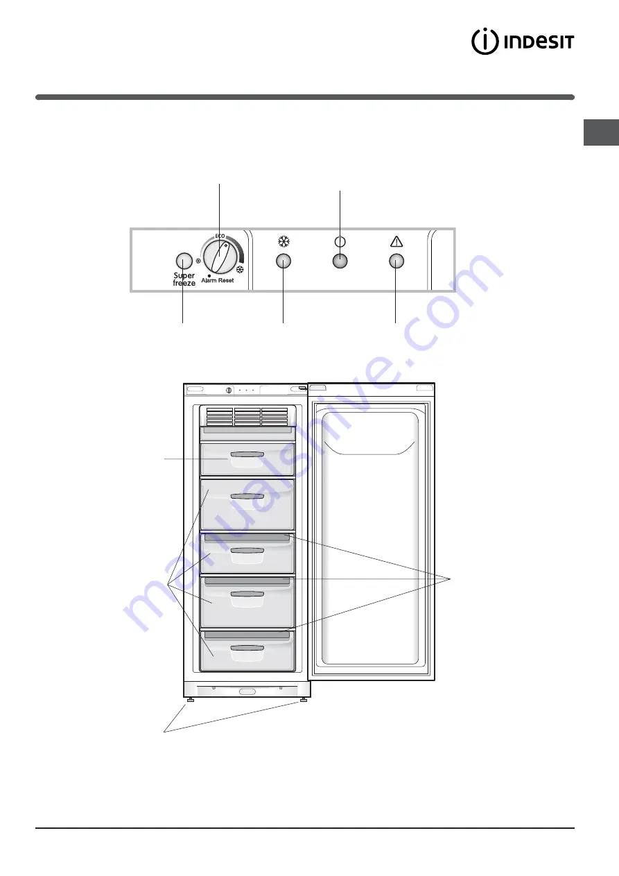 Indesit UFAN 300 NF Operating Instructions Manual Download Page 43