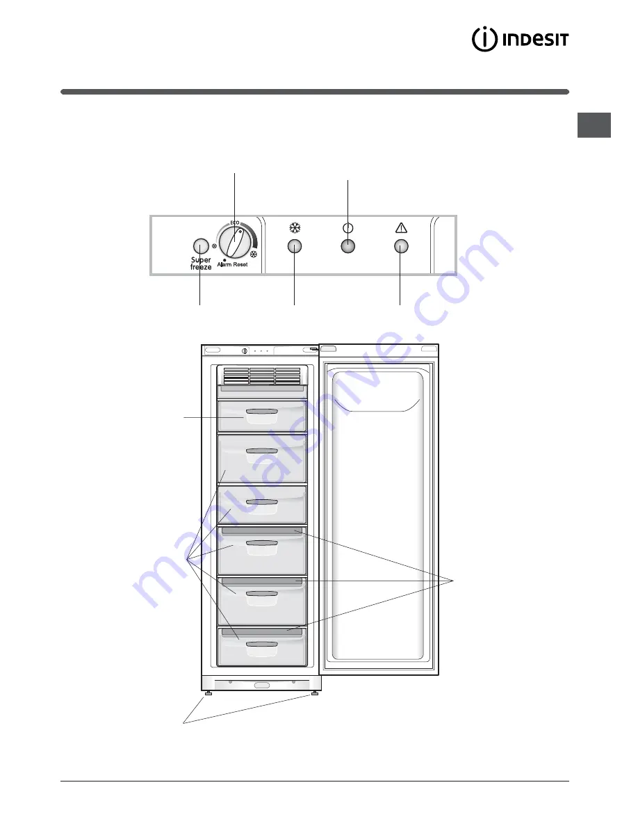 Indesit UFAN 400 NF Operating Instructions Manual Download Page 19