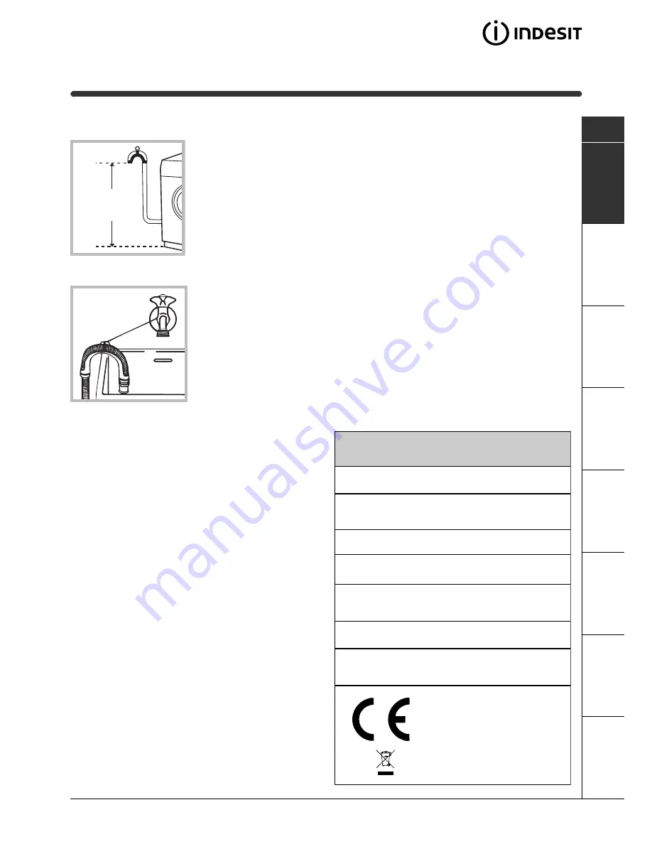 Indesit WI142 User Manual Download Page 15