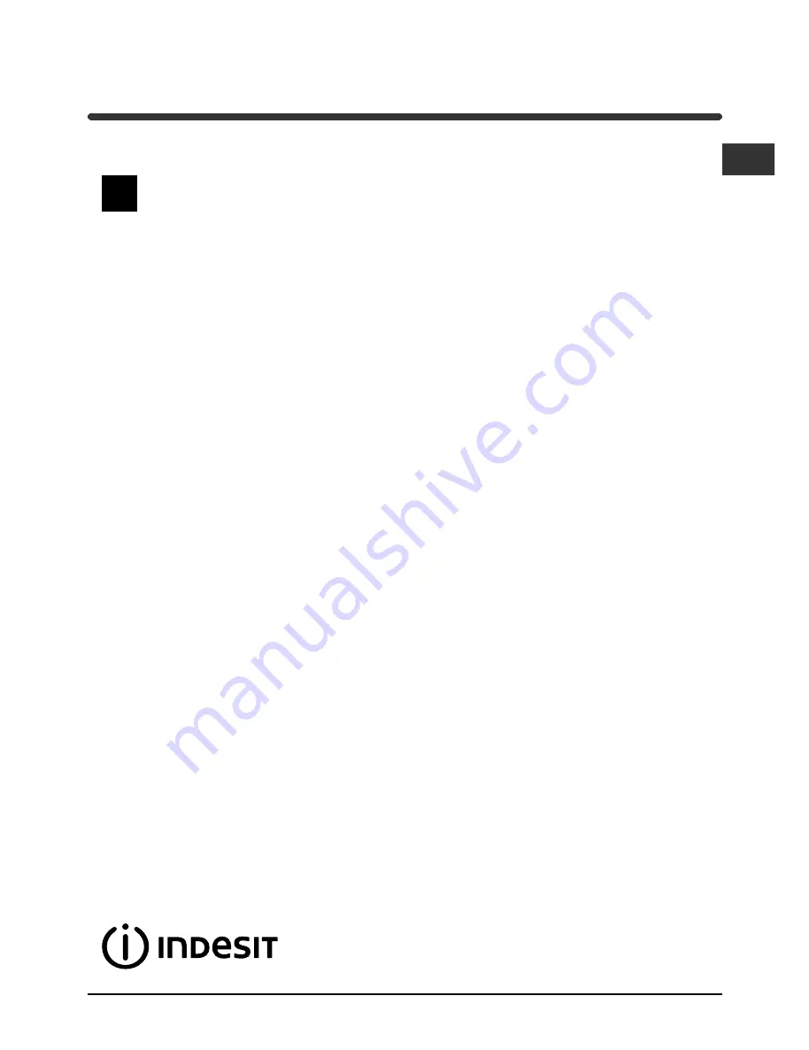 Indesit WIL 126 Instructions For Use Manual Download Page 1