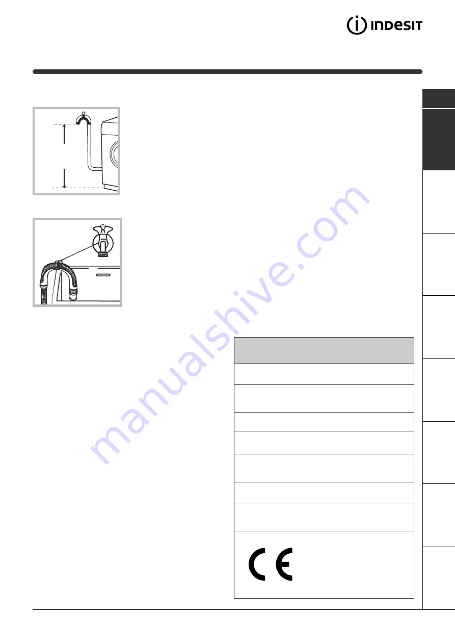 Indesit WISL 125 Manual Download Page 3