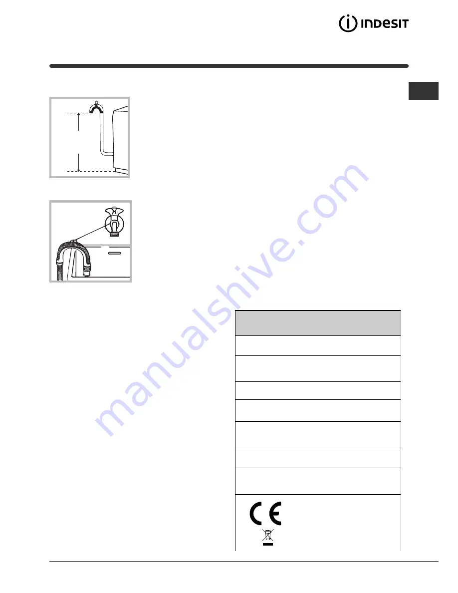 Indesit WITL 105 Instructions For Use Manual Download Page 39