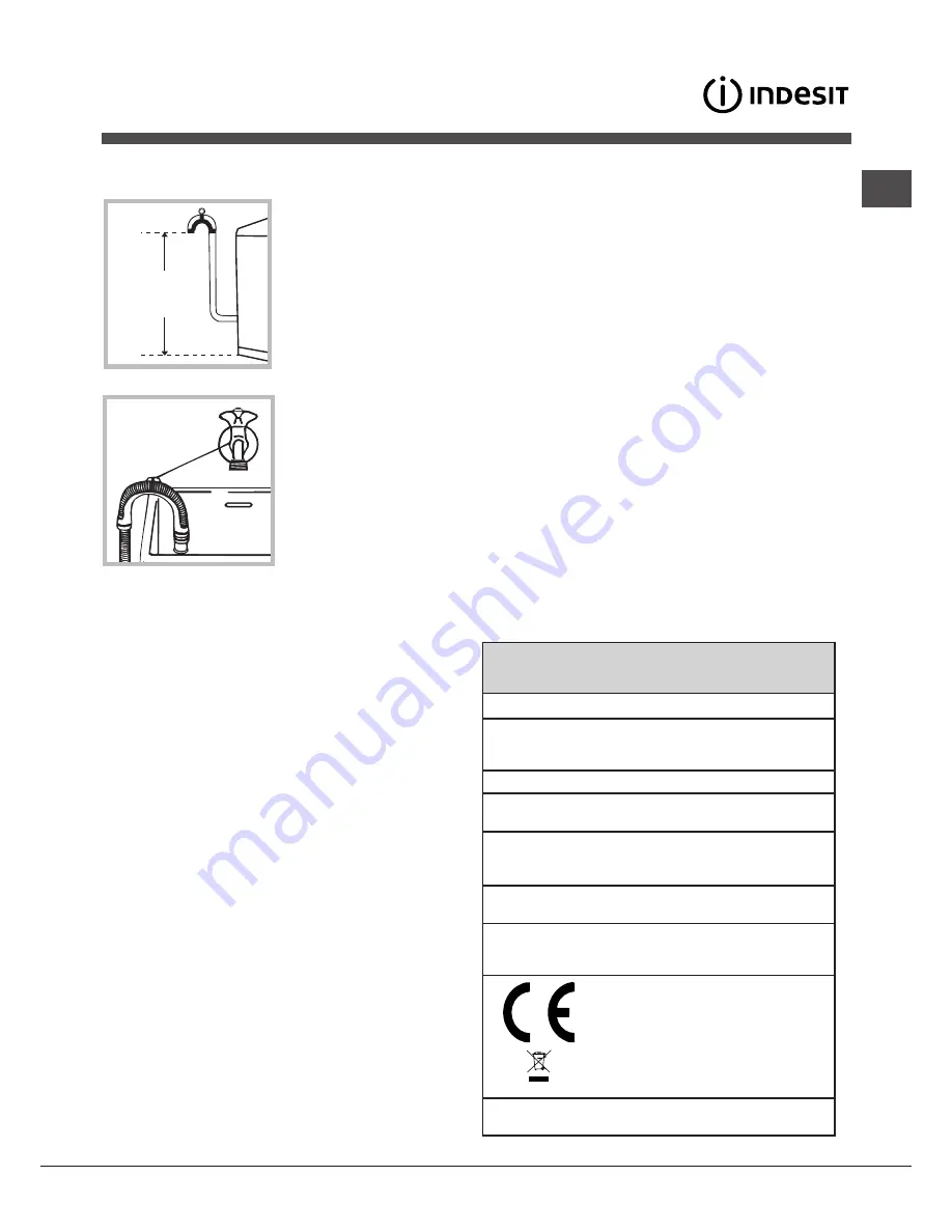 Indesit WITL 85 Instructions For Use Manual Download Page 39