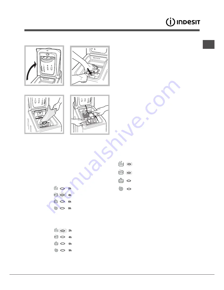 Indesit WITL 85 Instructions For Use Manual Download Page 65