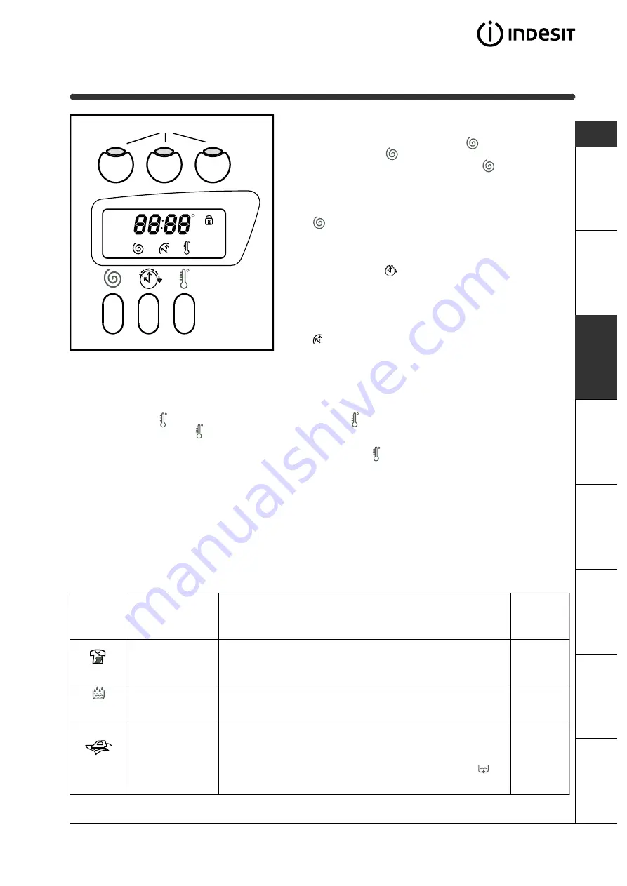 Indesit WIXE 147 Instructions For Use Manual Download Page 19