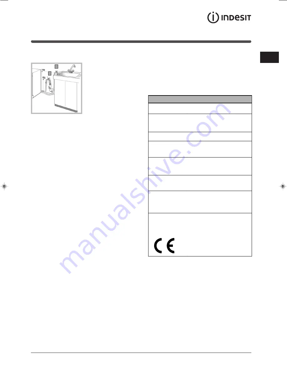 Indesit WIXXL 106 Instruction Booklet Download Page 63