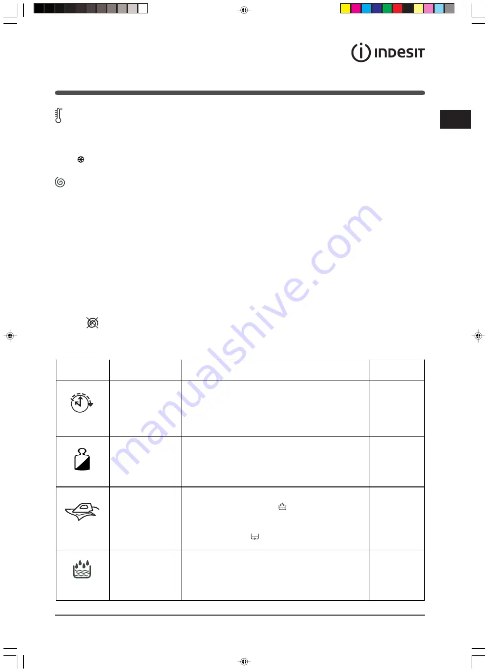 Indesit WIXXL 146 Instruction Booklet Download Page 55