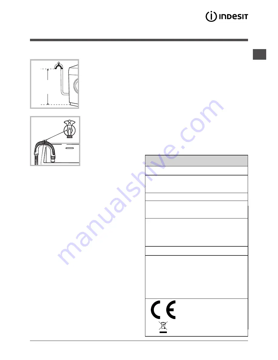 Indesit XWA 81283 Скачать руководство пользователя страница 3