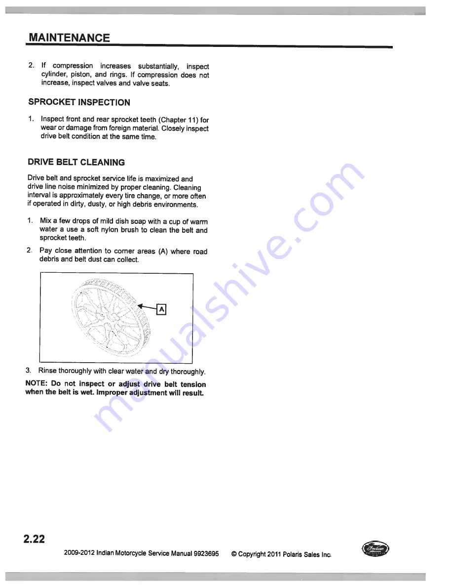 Indian Motorcycle Chief BlackhawkDark Service Manual Download Page 54