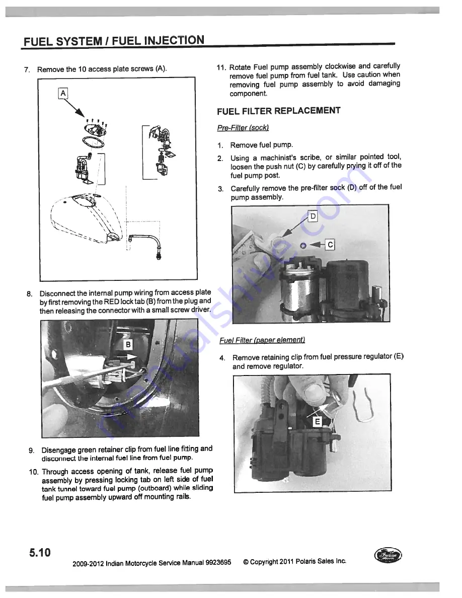 Indian Motorcycle Chief BlackhawkDark Service Manual Download Page 98