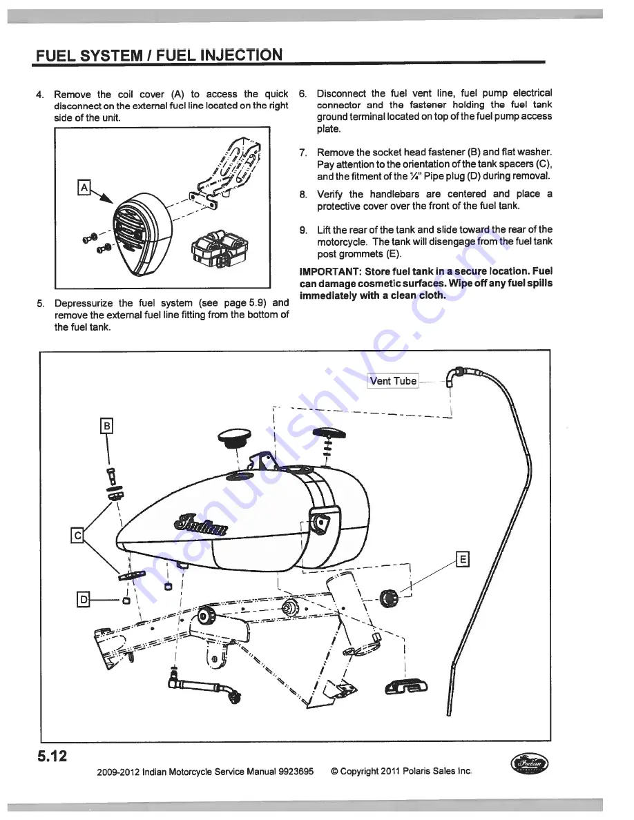 Indian Motorcycle Chief BlackhawkDark Service Manual Download Page 100