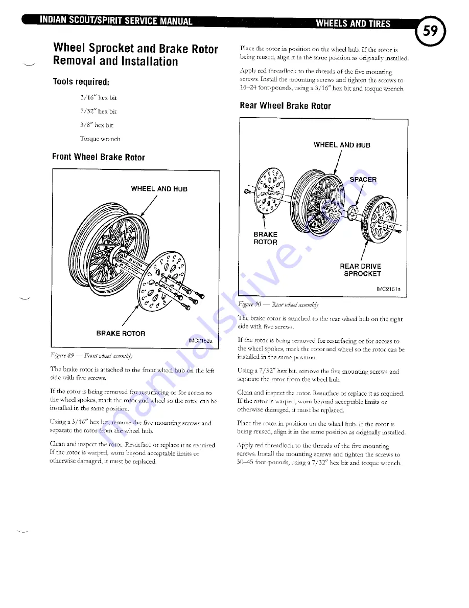 Indian Motorcycle Scout Service Manual Download Page 63