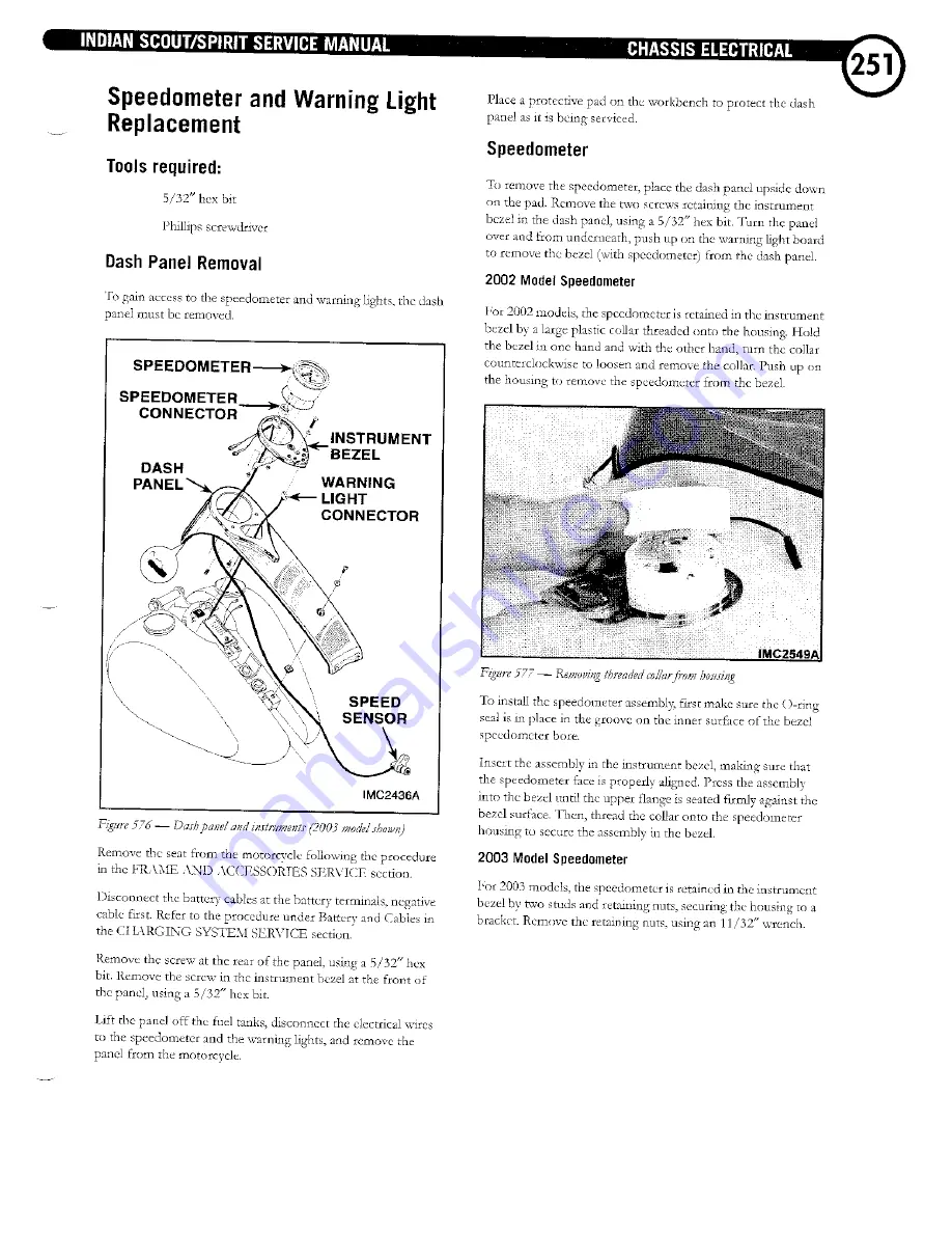 Indian Motorcycle Scout Service Manual Download Page 255