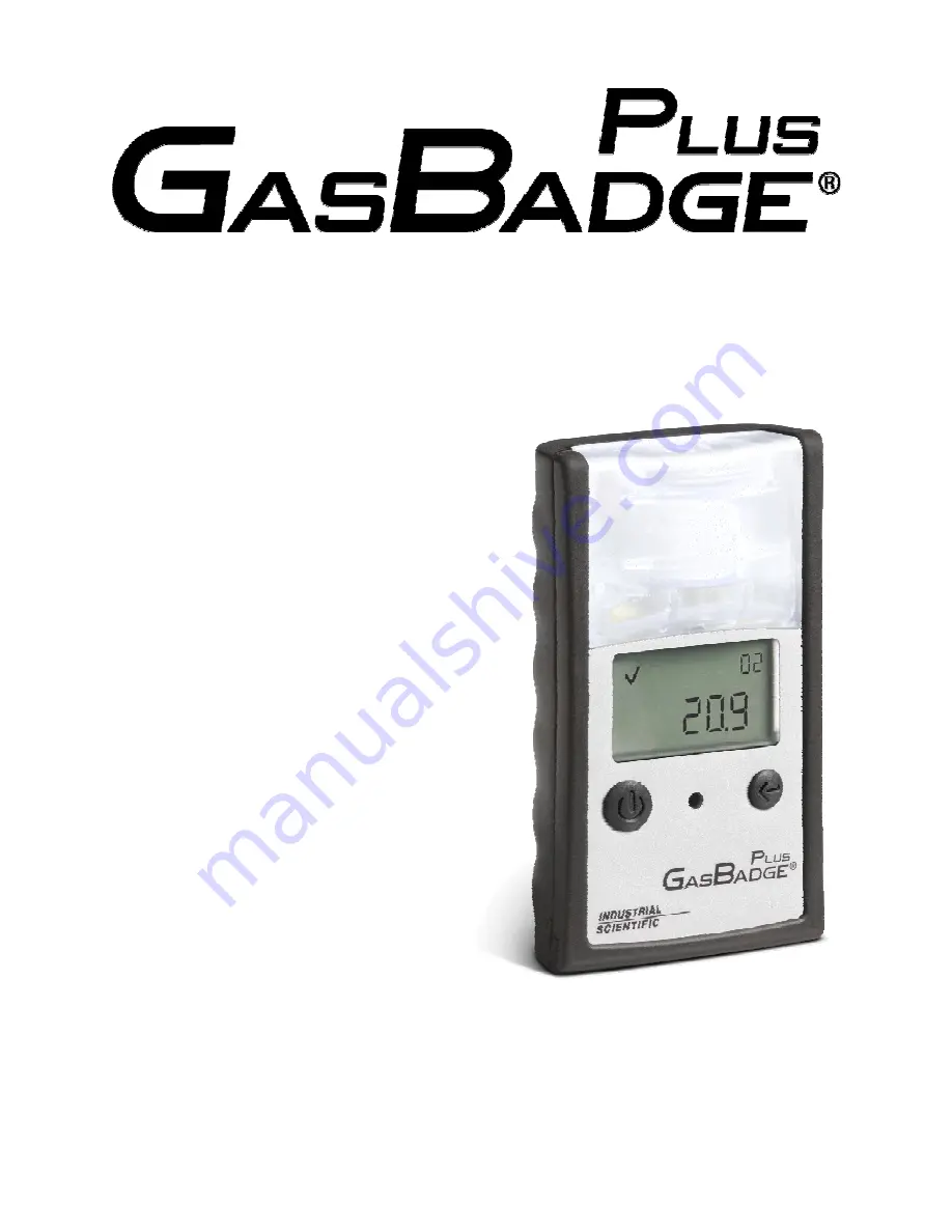 indsci GASBADGE PLUS Manual Download Page 1