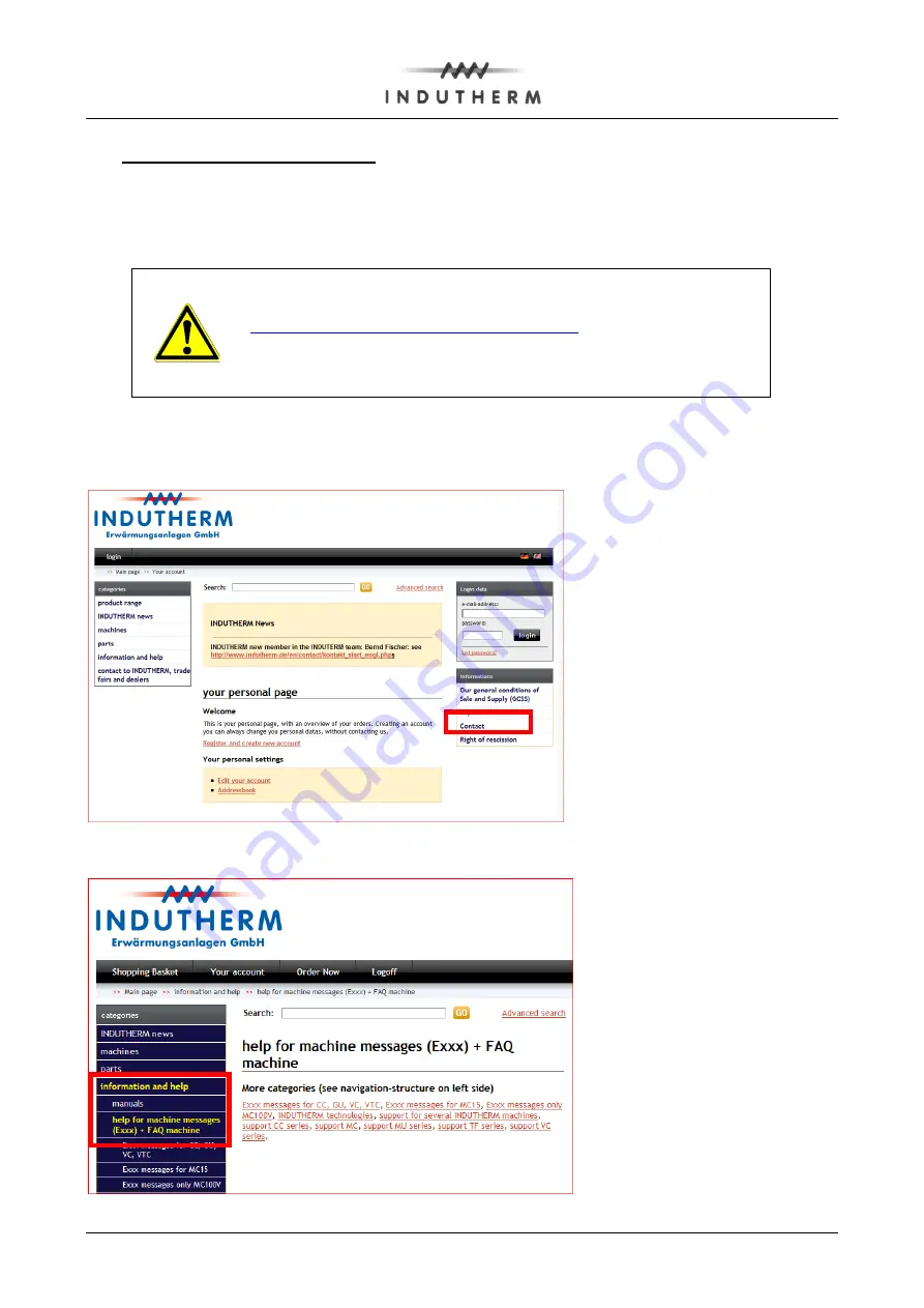 Indutherm VC 400 LCD Instruction Manual Download Page 42