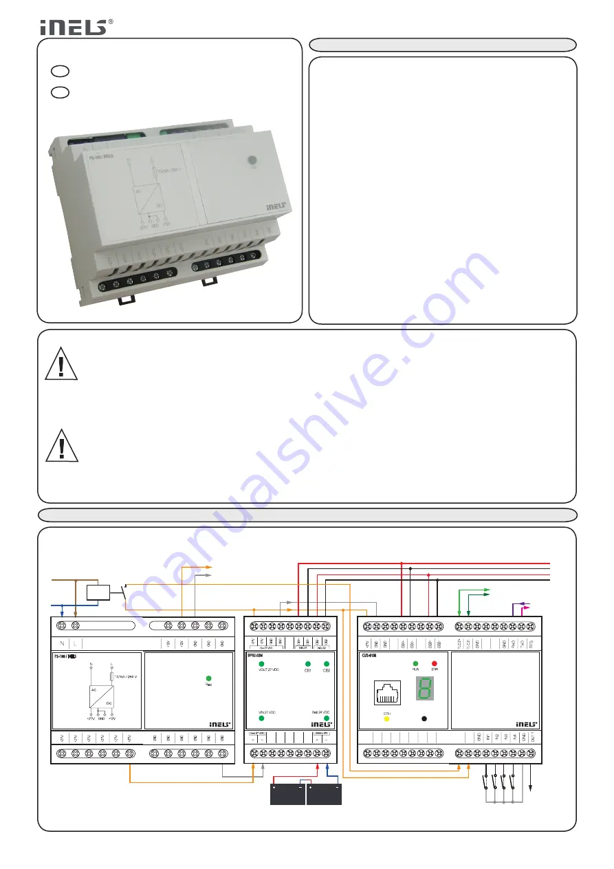 iNels PS-100/iNELS Manual Instructions Download Page 1