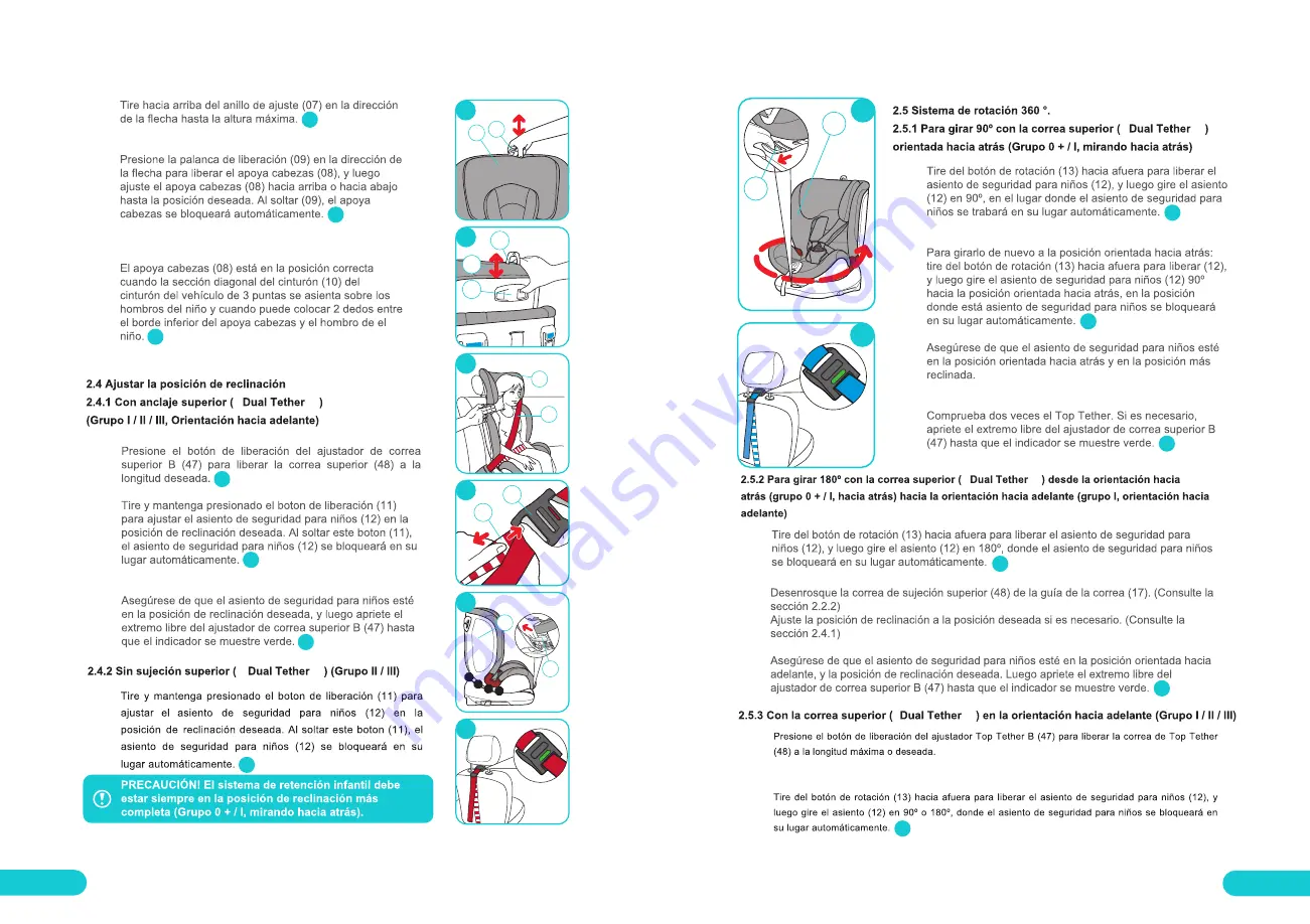 Infanti 012150ILVEZSTA Скачать руководство пользователя страница 8