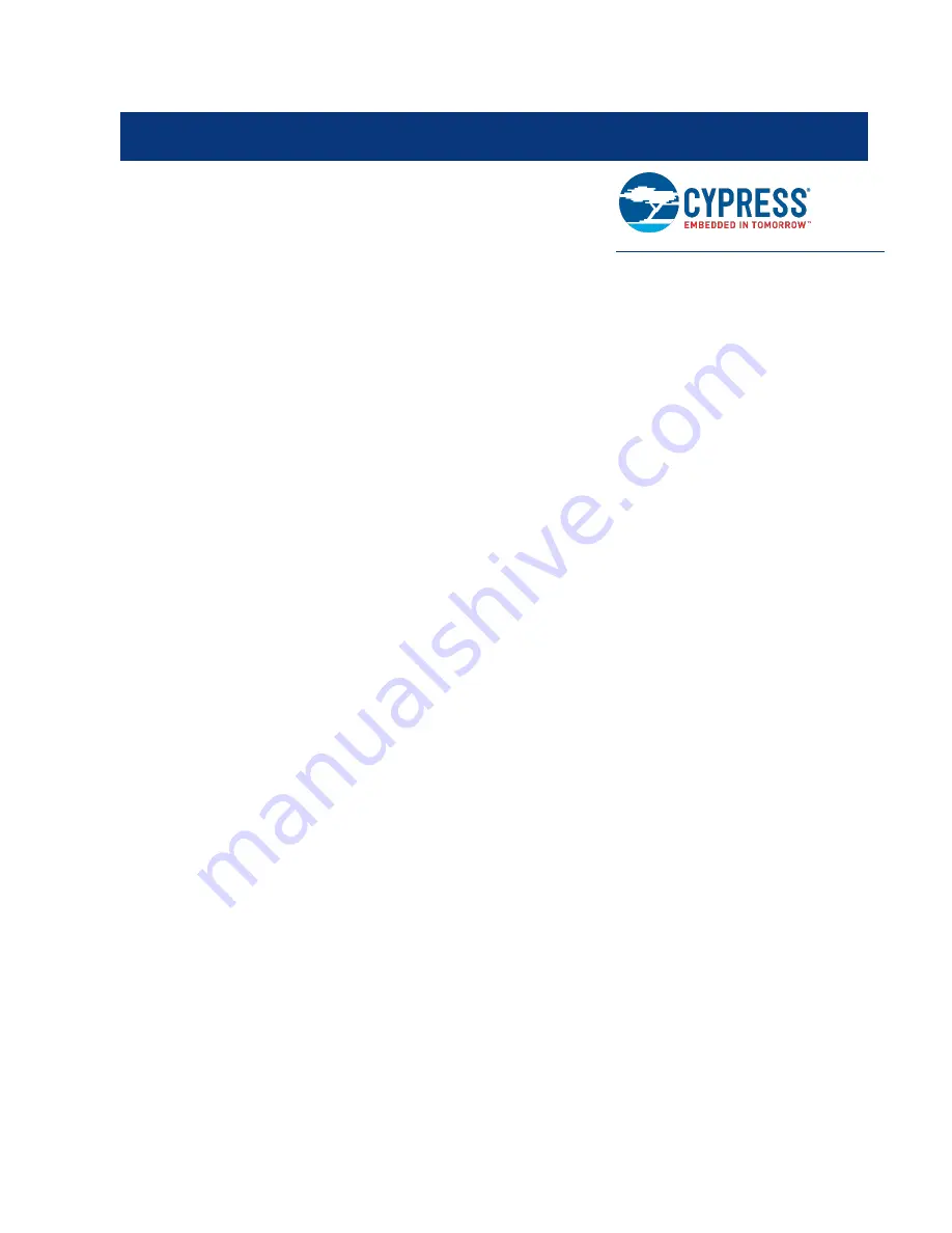 Infineon Cypress S6SBP501A00VA1001 Operation Manual Download Page 7