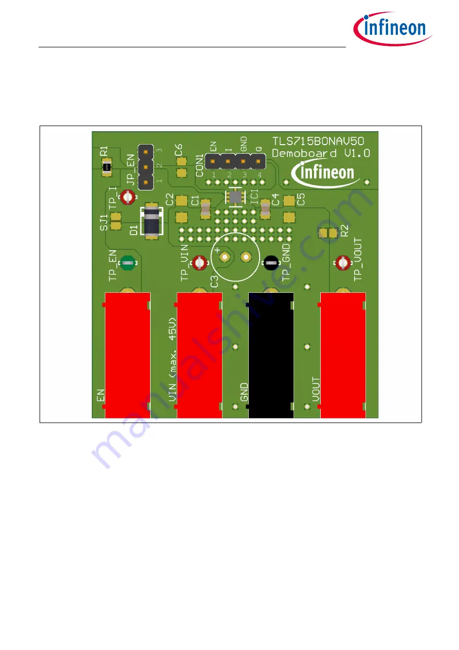 Infineon OPTIREG Linear TLS710B0EJV50 User Manual Download Page 5