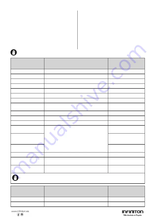 Infiniton 8445639000465 User Manual Download Page 16