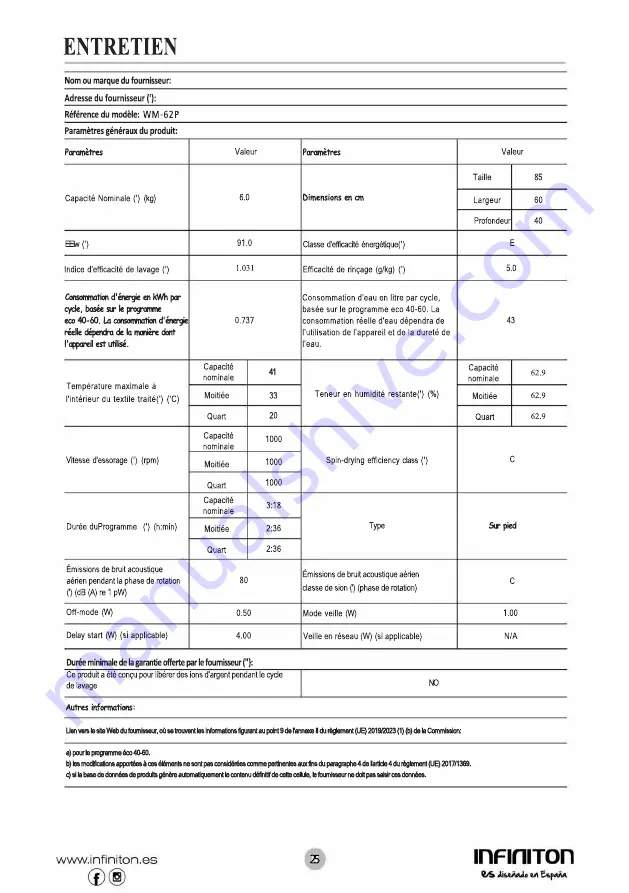 Infiniton 8445639001097 Скачать руководство пользователя страница 119