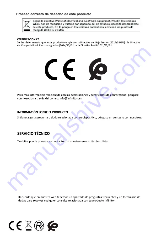 Infiniton FGC-821D Instruction Manual Download Page 79