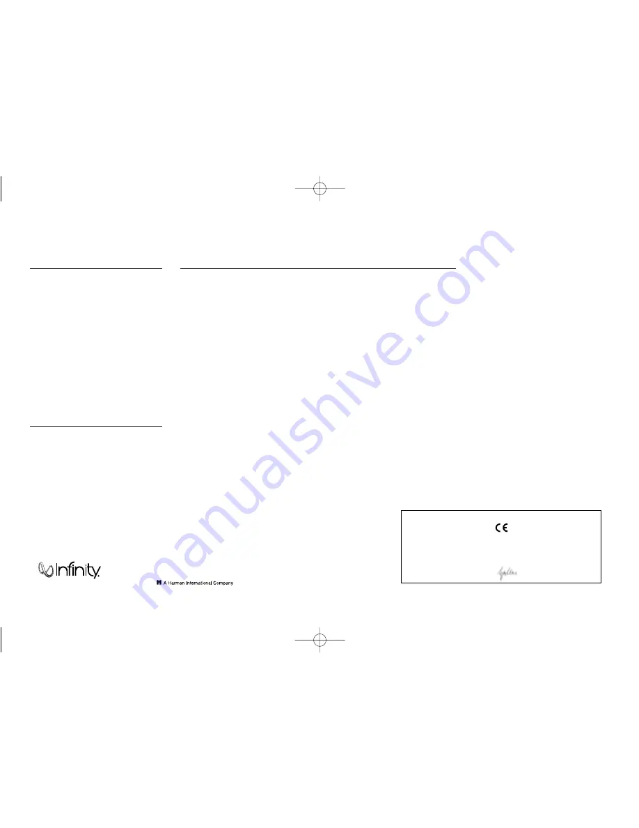 Infinity 40.2cs Instructions Download Page 4