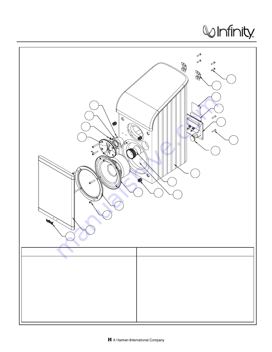 Infinity C205 Infinity Classia Technical Manual Download Page 2