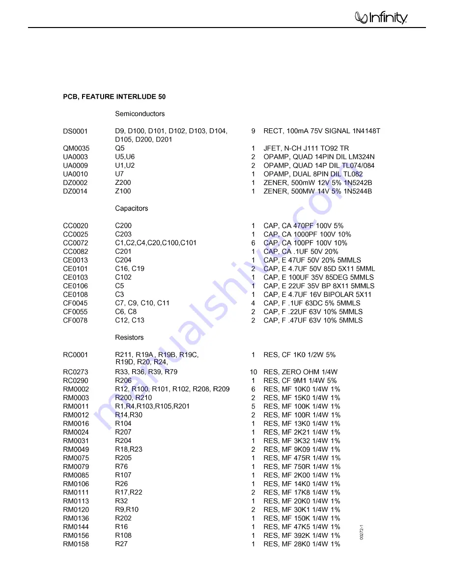 Infinity IL50 L Service Manual Download Page 34