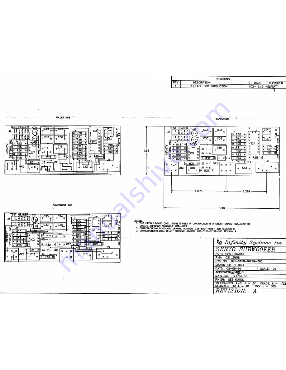 Infinity Infinitesimal IV Service Manual Download Page 34