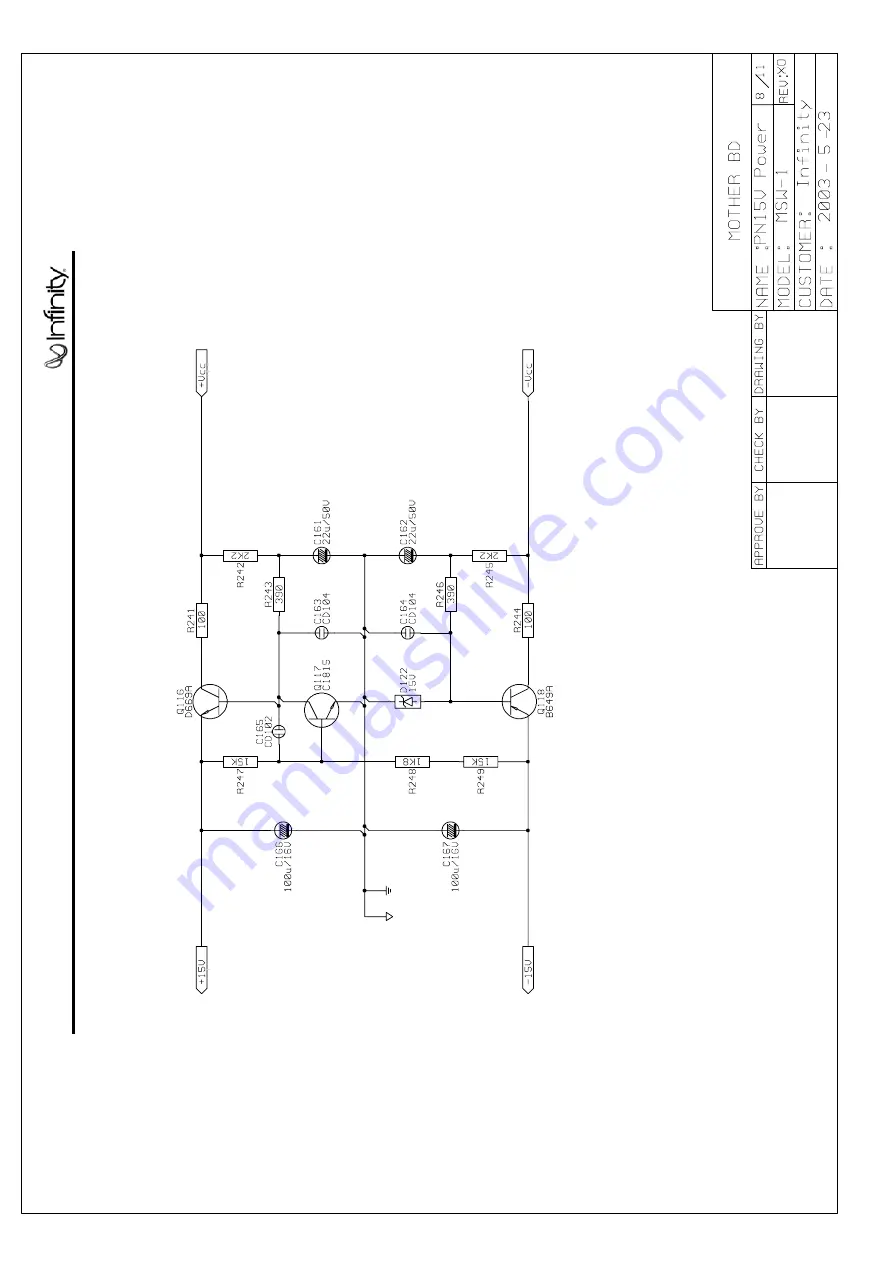 Infinity MSW-II Service Manual Download Page 26