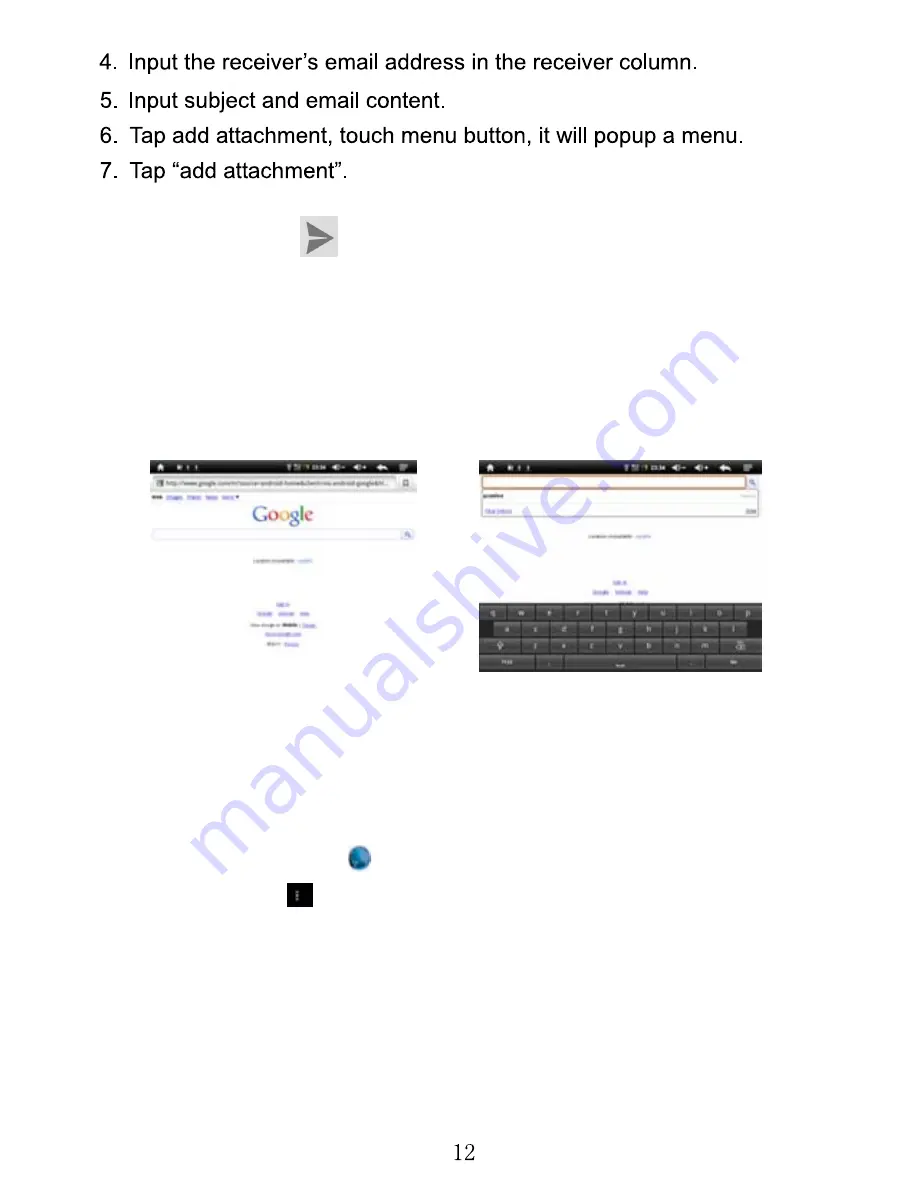 Infinity Quad Core Tablet User Manual Download Page 13