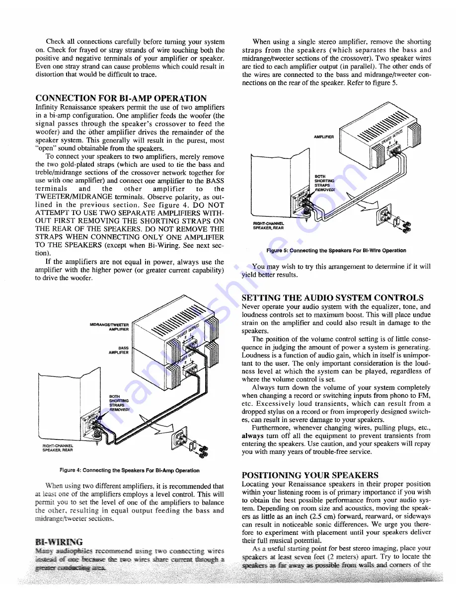 Infinity Renaissance 80 Owner'S Manual Download Page 5