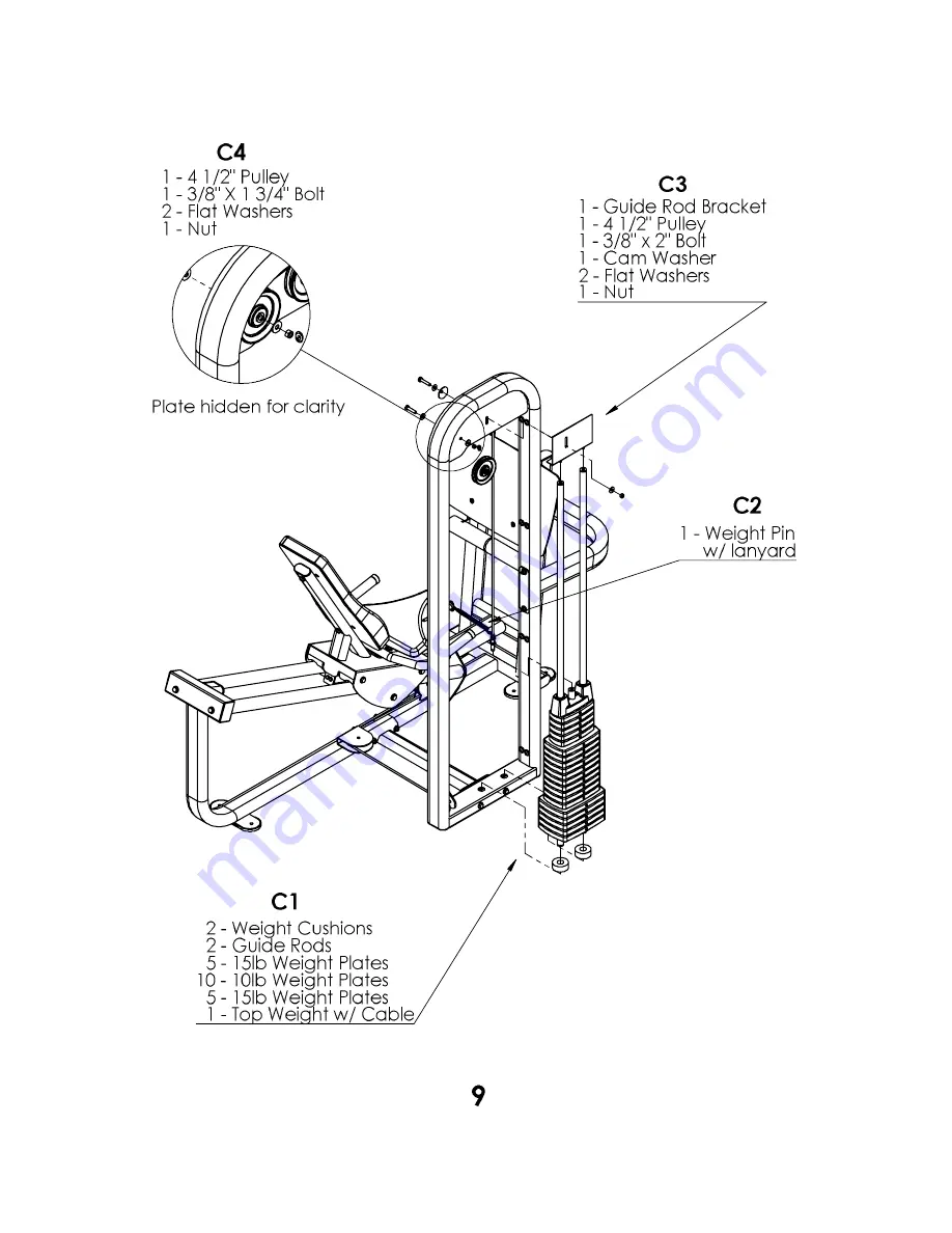 Inflight Fitness CT-ILPC Assembly Instructions Manual Download Page 10