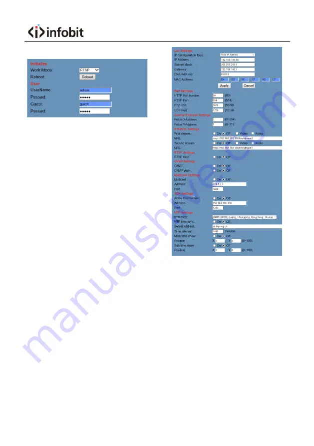 infobit iCam P30 User Manual Download Page 23