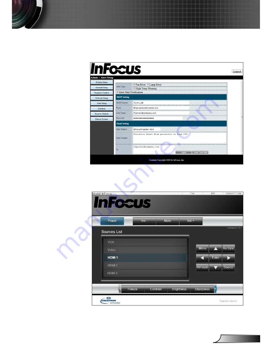 InFocus IN13x Series Скачать руководство пользователя страница 59