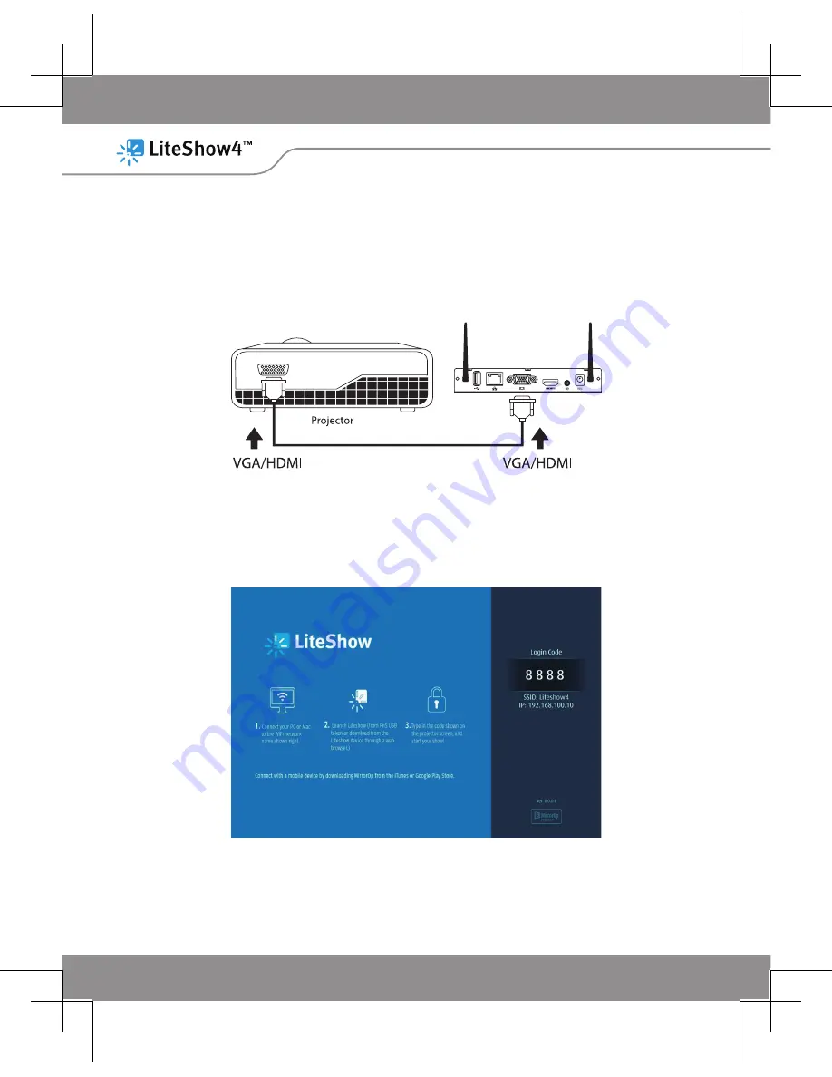 InFocus LiteShow 4 DB+ Quick Installation Manual Download Page 4