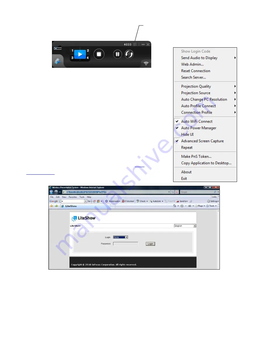 InFocus LiteShow III User Manual Download Page 12