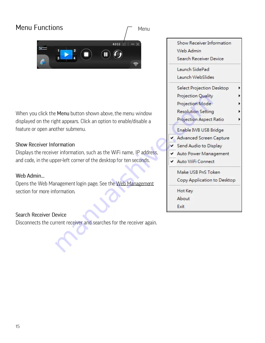 InFocus LITESHOW4 DB+ User Manual Download Page 17