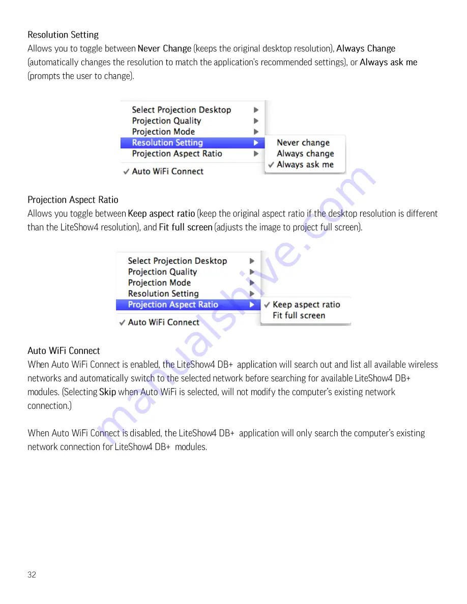 InFocus LITESHOW4 DB+ User Manual Download Page 34