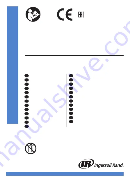 Ingersoll-Rand 125-A Скачать руководство пользователя страница 1