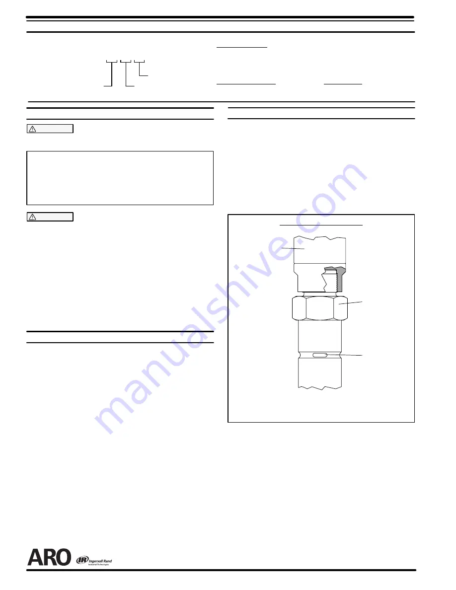 Ingersoll-Rand ARO 650936-XX3 Series Operator'S Manual Download Page 2