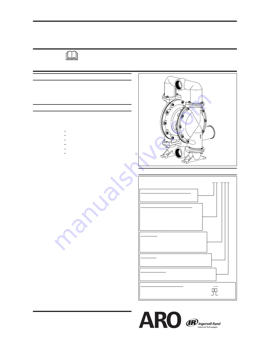 Ingersoll-Rand ARO 66630 C Series Operator'S Manual Download Page 1