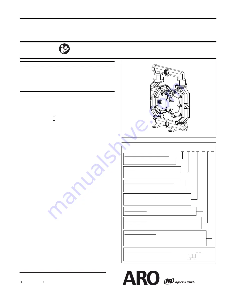 Ingersoll-Rand ARO PF20R-X Operator'S Manual Download Page 1