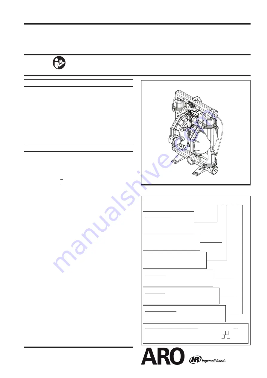 Ingersoll-Rand ARO PP20A Series Operator'S Manual Download Page 1