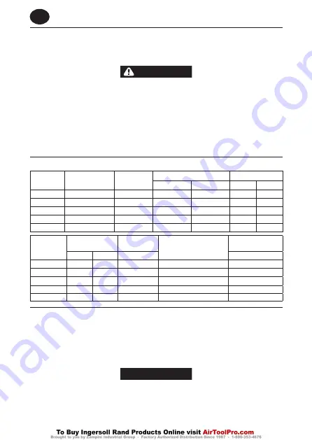 Ingersoll-Rand EL0109E Product Information Download Page 16