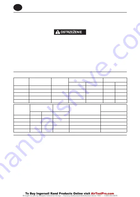 Ingersoll-Rand EL0109E Product Information Download Page 40