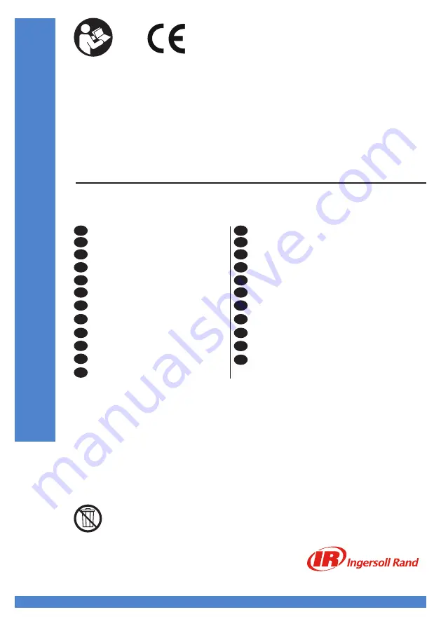 Ingersoll-Rand EL1510E-E Скачать руководство пользователя страница 1